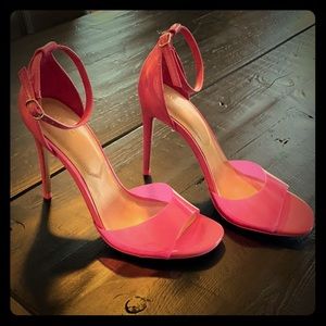 Hot pink jelly sandals